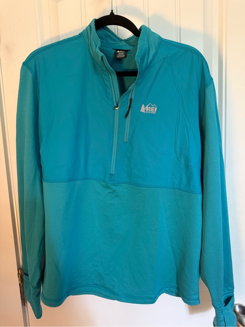 REI Women’s Teal Quarter-Zip Performance Pullover